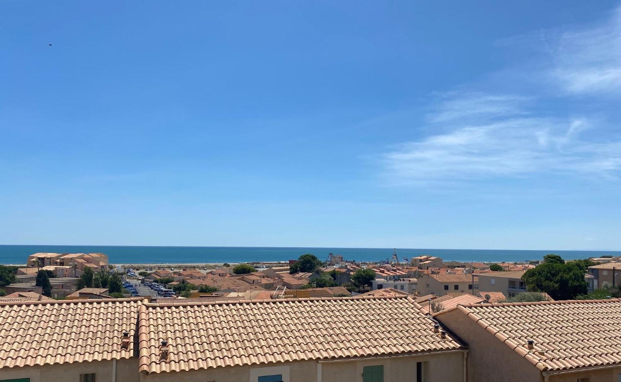T3 Vue Mer Et Plage, Avec Wifi Et Parking Saint-Pierre-la-Mer  Kültér fotó